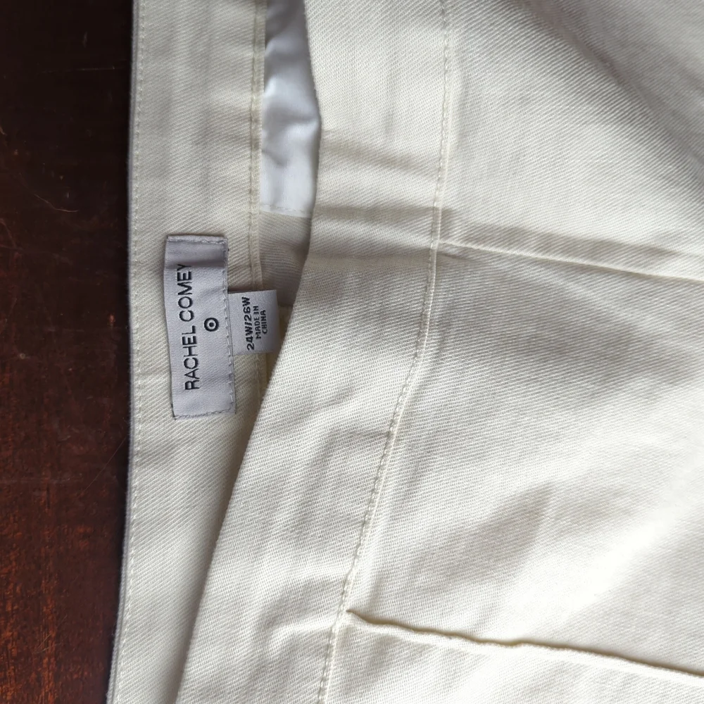 (24W/26W)- Rachel Comey Women's High-Rise Cuff Straight Leg Cropped Pants - Picture 7 of 8